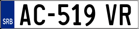 Trailer License Plate